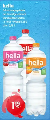 Getränke Hoffmann hella Erfrischungsgetränk mit Fruchtgeschmack Angebot