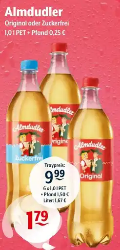 Getränke Hoffmann Almdudler Original oder Zuckerfrei Angebot