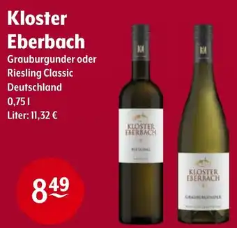 Getränke Hoffmann Kloster Eberbach Grauburgunder oder Riesling Classic Angebot