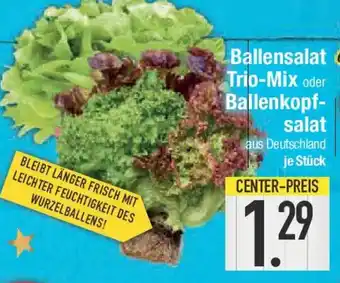 E-Center Ballensalat Regional Trio-Mix oder Ballenkopf- salat Angebot