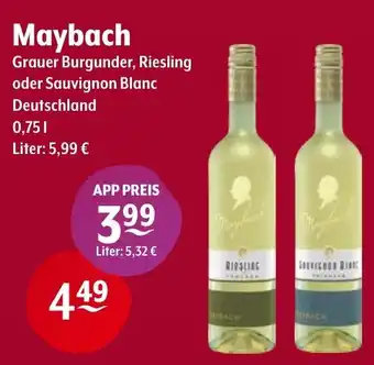 Getränke Hoffmann Maybach Grauer Burgunder, Riesling oder Sauvignon Blanc Angebot