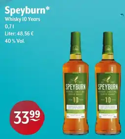 Getränke Hoffmann Speyburn Whisky 10 Years Angebot