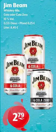 Getränke Hoffmann Jim Beam Whiskey-Mix Cola oder Cola Zero Angebot