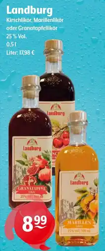 Getränke Hoffmann Landburg Kirschlikör, Marillenlikör oder Granatapfellikör Angebot