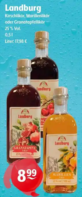 Getränke Hoffmann Landburg Kirschlikör, Marillenlikör oder Granatapfellikör Angebot