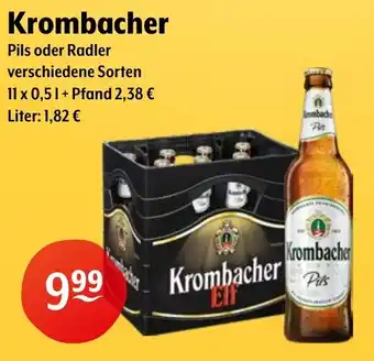 Getränke Hoffmann Krombacher Pils oder Radler Angebot