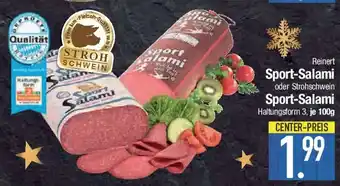 E-Center Reinert Sport-Salami oder Strohschwein Sport-Salami Angebot