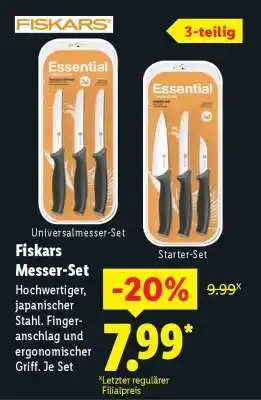 Lidl Fiskars Messer-Set Angebot