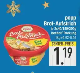 E-Center popp Brot-Aufstrich Angebot