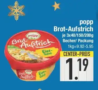 E-Center popp Brot-Aufstrich Angebot