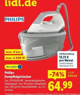 Lidl Philips Dampfbügelstation Angebot