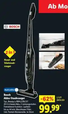 Lidl BOSCH Akku-Staubsauger Angebot