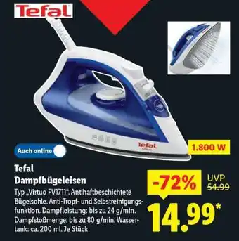 Lidl TEFAL Dampfbügeleisen Angebot