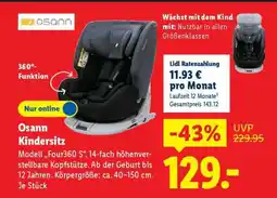 Lidl osann Kindersitz Angebot
