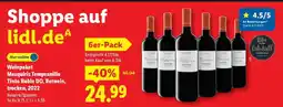 Lidl Weinpaket Mezquiriz Tempranillo Tinto Roble DQ, Rotwein, trocken, 2022 Angebot