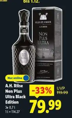 Lidl A.H. Riise Non Plus Ultra Black Edition Angebot