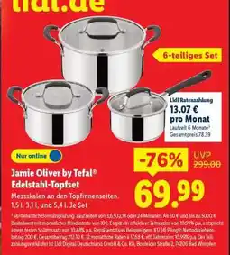 Lidl Jamie Oliver by Tefal Edelstahl-Topfset Angebot