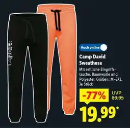 Lidl Camp David Sweathose Angebot