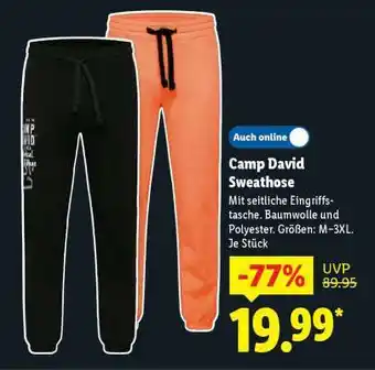 Lidl Camp David Sweathose Angebot