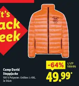 Lidl Camp David Steppjacke Angebot