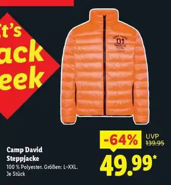 Lidl Camp David Steppjacke Angebot