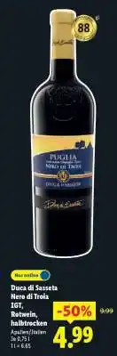 Lidl Duca di Sasseta Nero di Troia IGT Angebot