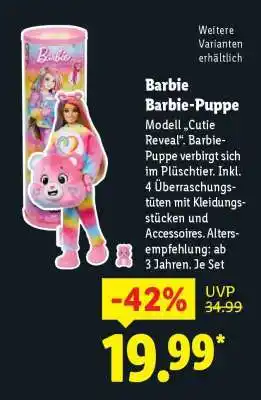 Lidl BARBIE Barbie-Puppe Angebot