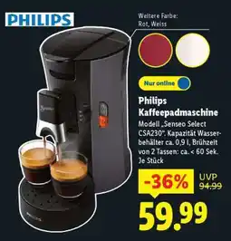 Lidl PHILIPS Kaffeepadmaschine Angebot
