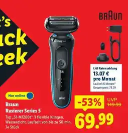 Lidl Braun Rasierer Series 5 Angebot