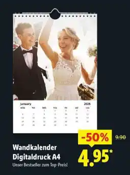 Lidl Wandkalender Digitaldruck A4 Angebot