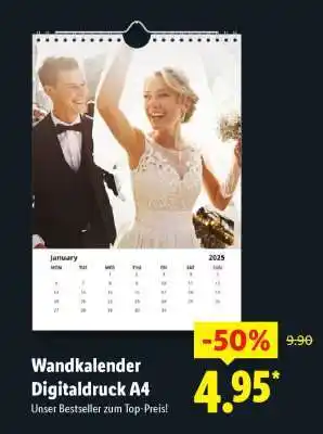 Lidl Wandkalender Digitaldruck A4 Angebot