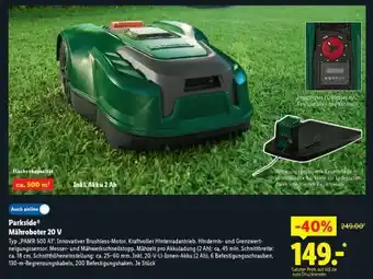 Lidl PARKSIDE Mähroboter 20 V Angebot