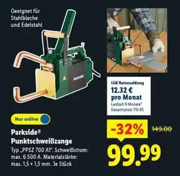 Lidl PARKSIDE Punktschweißzange Angebot