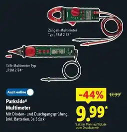 Lidl PARKSIDE Multimeter Angebot