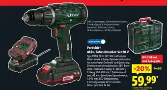 Lidl Parkside Akku-Bohrschrauber-Set, 20 V Angebot