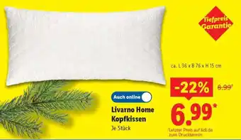 Lidl LIVARNO home Kopfkissen Angebot