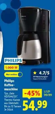 Lidl PHILIPS Kaffeemaschine Angebot