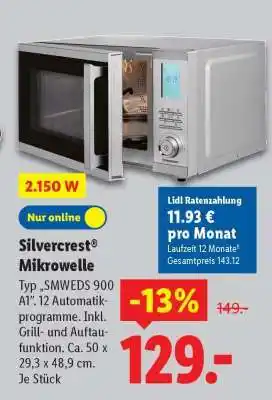 Lidl SILVERCREST Mikrowelle Angebot