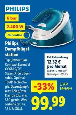Lidl Philips Dampfbügelstation Angebot