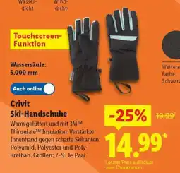 Lidl CRIVIT Ski-Handschuhe Angebot