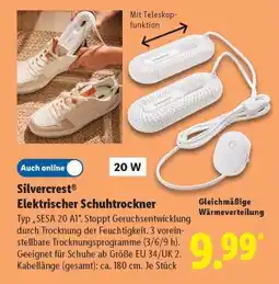 Lidl SILVERCREST Elektrischer Schuhtrockner Angebot