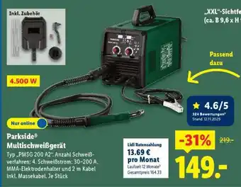 Lidl Parkside Multischweißgerät Angebot
