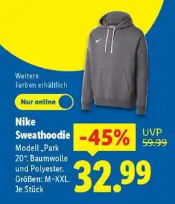 Lidl NIKE Sweathoodie Angebot