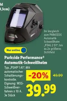 Lidl Parkside Performance Automatik-Schweißhelm Angebot