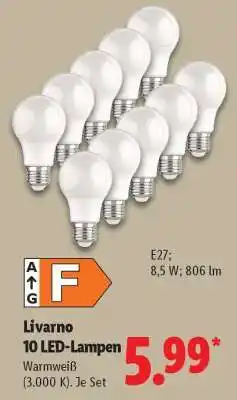 Lidl Livarno 10 LED-Lampen Angebot
