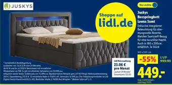 Lidl Juskys Boxspringbett Leona Samt Angebot