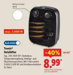Lidl Tronic Heizlüfter Angebot