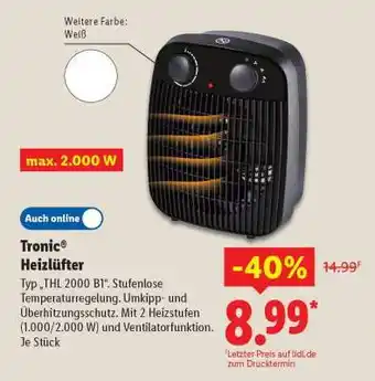 Lidl Tronic Heizlüfter Angebot
