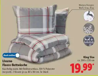 Lidl Livarno Fleece-Bettwäsche Angebot