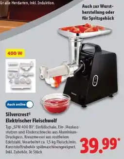 Lidl Silvercrest Elektrischer Fleischwolf Angebot